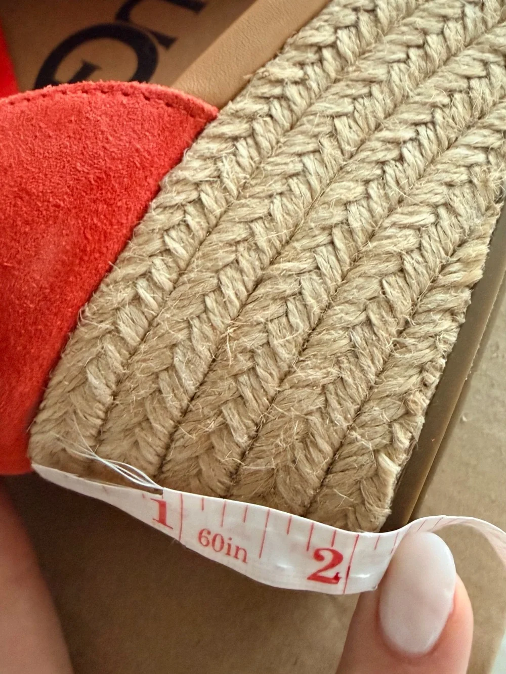 NEW UGG Yarrow Fire Orange Espadrille Wedge Sandals Women’s Size 10 EU 41